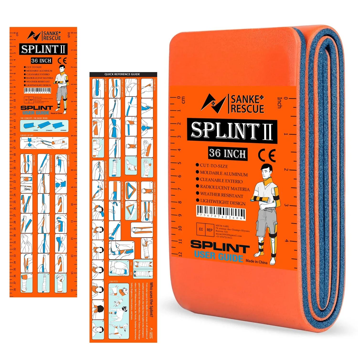 Bivy Bag Emergency - อุปกรณ์พยุงข้อมือและนิ้วหัวแม่มือ SANKE RESCUE ขนาด 36/18'X4.3' สำหรับป้องกันอาการเอ็นอักเสบ