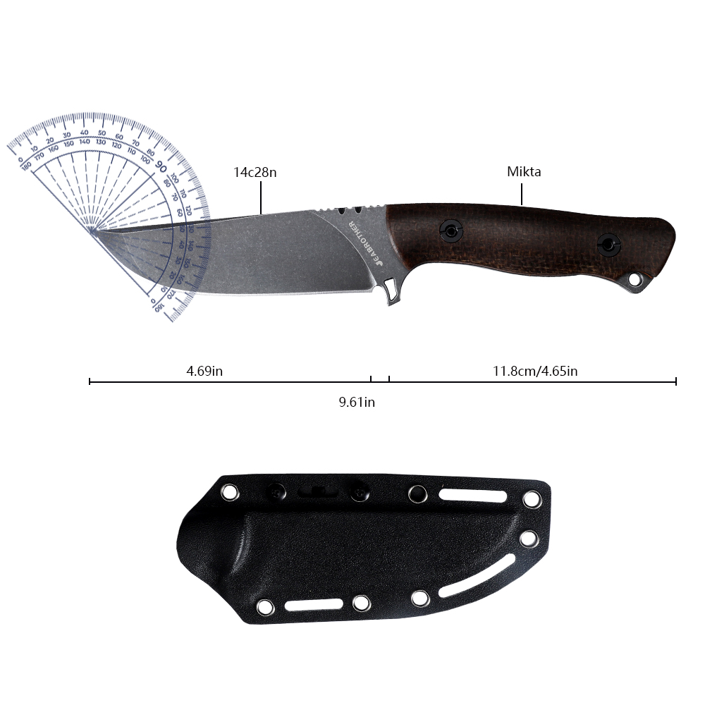 มีดใบตายแบบฟูลแทงค์พร้อมปลอก ม - Bushcraft Knife Fixed บทวิจารณ์และราคา
