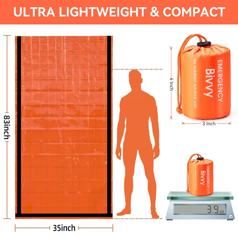 ถุงนอนฉุกเฉิน ผ้าห่มเอาตัวรอด  - Emergency Mylar Tent บทวิจารณ์และราคา
