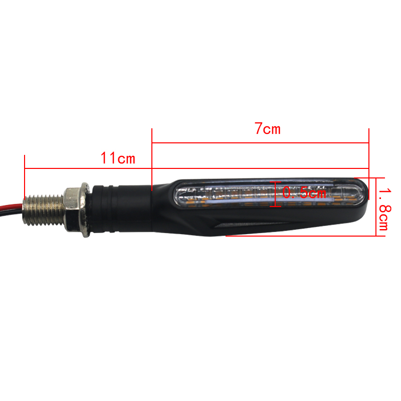 2/1PCS LED สัญญาณไฟเลี้ยวรถจัก - Sos Light Strobe บทวิจารณ์และราคา