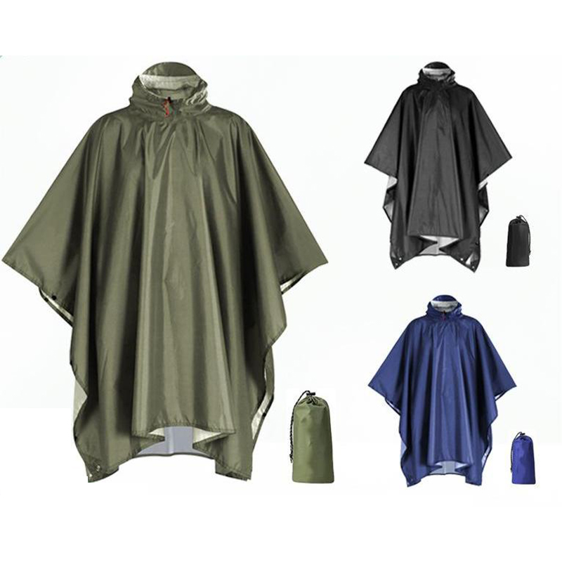 เสื้อกันฝนแบบหนาสำหรับการเดินป - Emergency Poncho Rain บทวิจารณ์และราคา