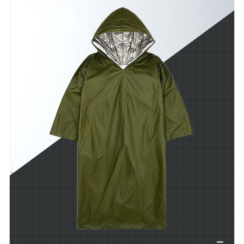เสื้อกันฝนฉุกเฉินแบบใช้แล้วทิ้ - Emergency Poncho Rain บทวิจารณ์และราคา