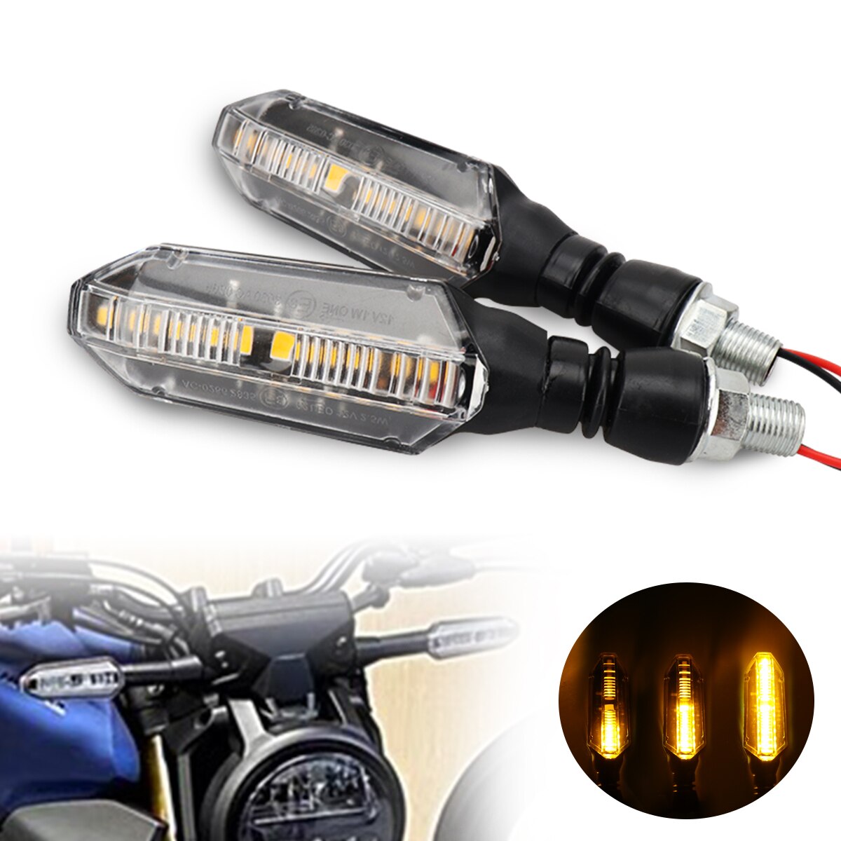 ไฟเลี้ยวรถจักรยานยนต์แบบ LED 2 - Sos Light Strobe บทวิจารณ์และราคา